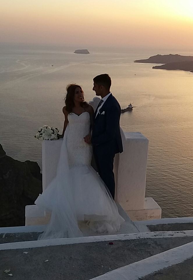 Kani and Martin - wedding on santorin