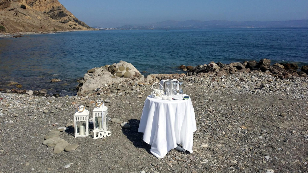 Strand Dekoration für die Hochzeit von Detlef und Magrit
