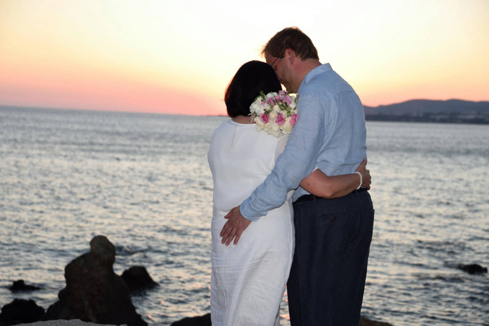 Stephan und Hiki am Strand